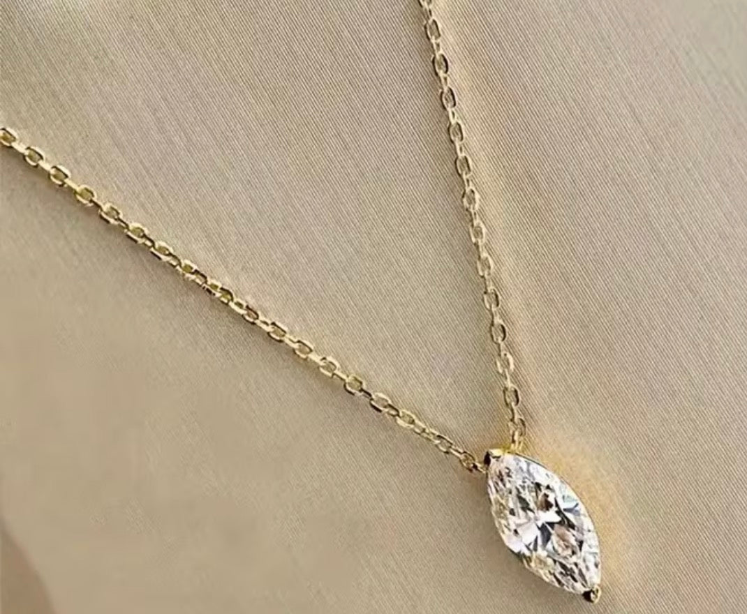 'Ariel' Single Diamond Necklace