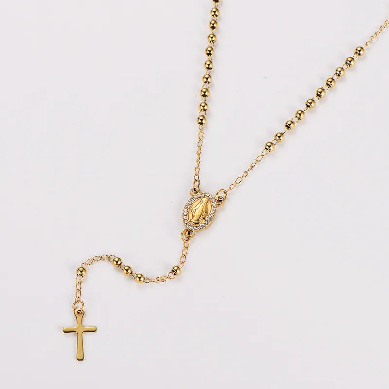 'Mary' Rosary Necklace