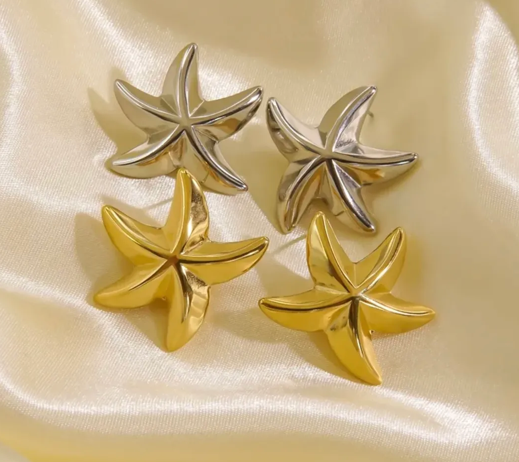 'Athena' Star Earrings