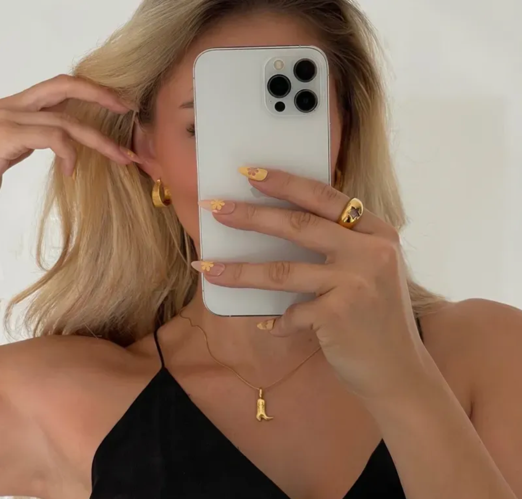 'Annalysa' Cowboy Boot Necklace