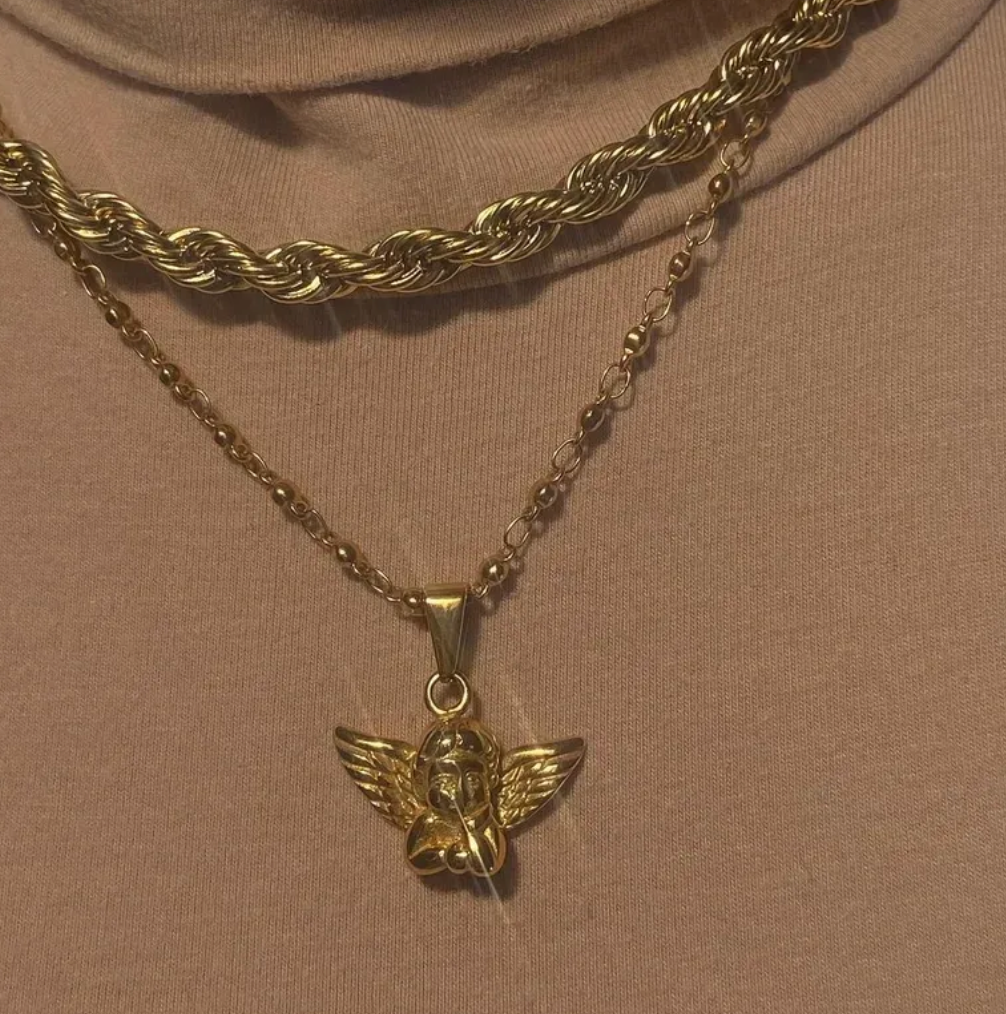 ‘Bethany’ Cherub Necklace