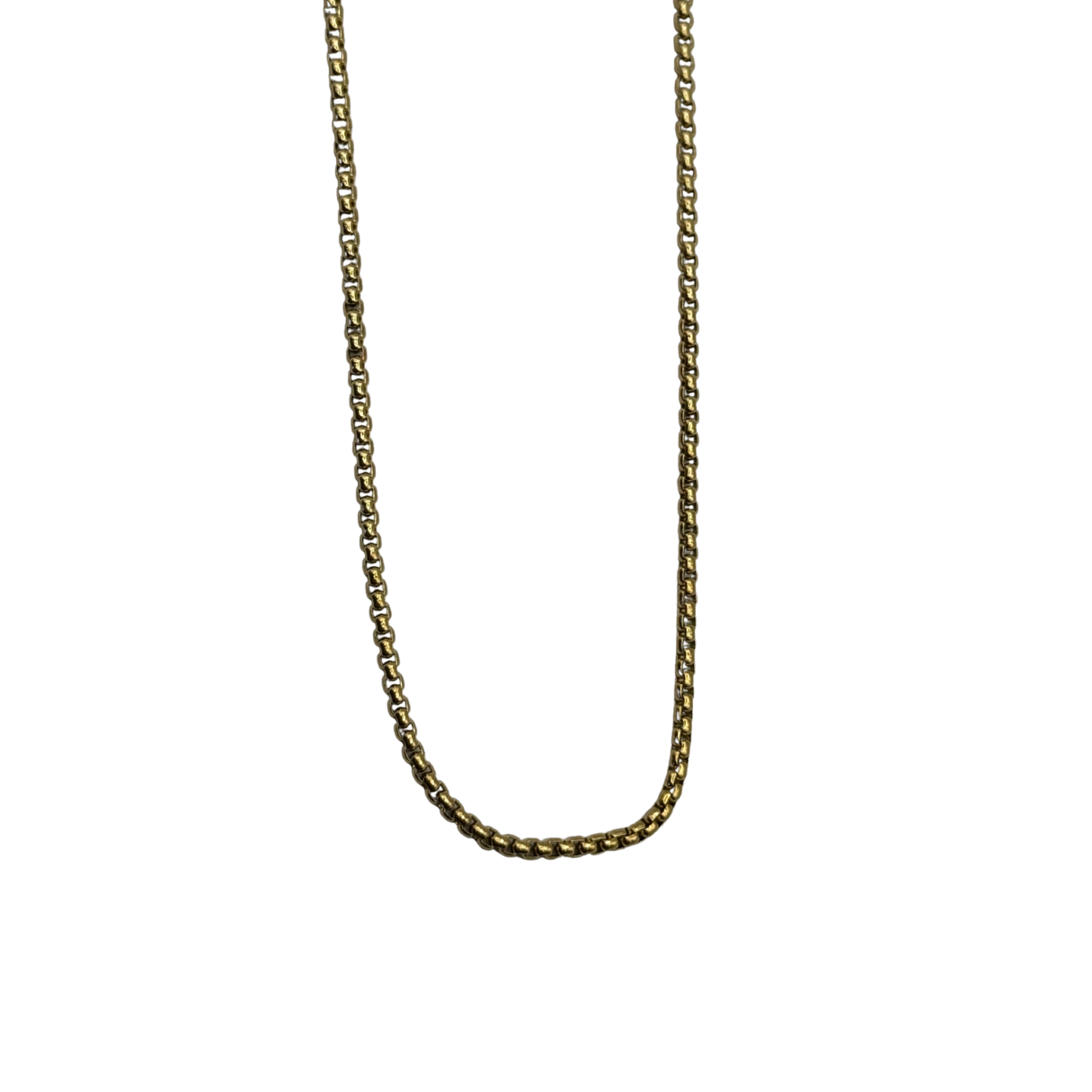 Square Pearl in Gold Chain 18"
