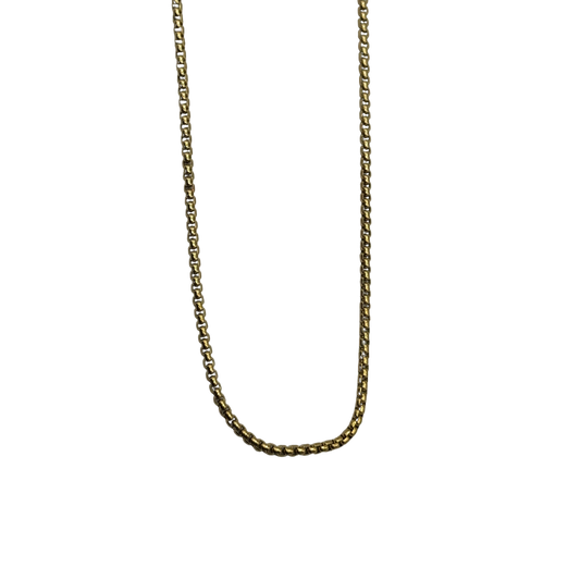 Square Pearl in Gold Chain 18"