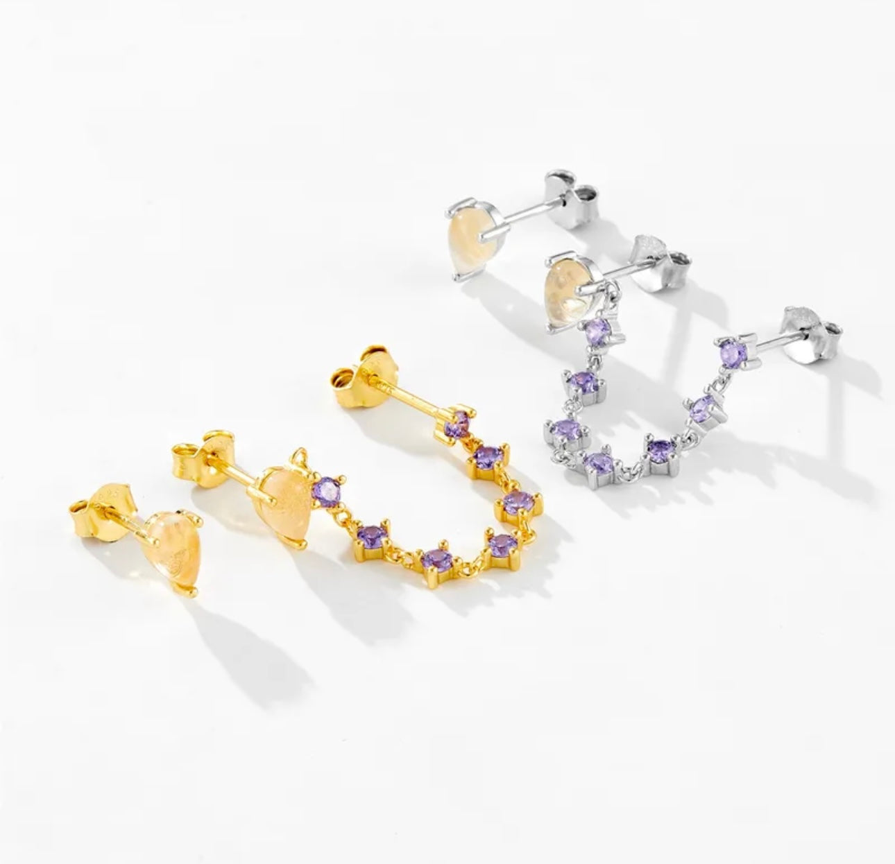 ‘Lila’ Studs (one set)