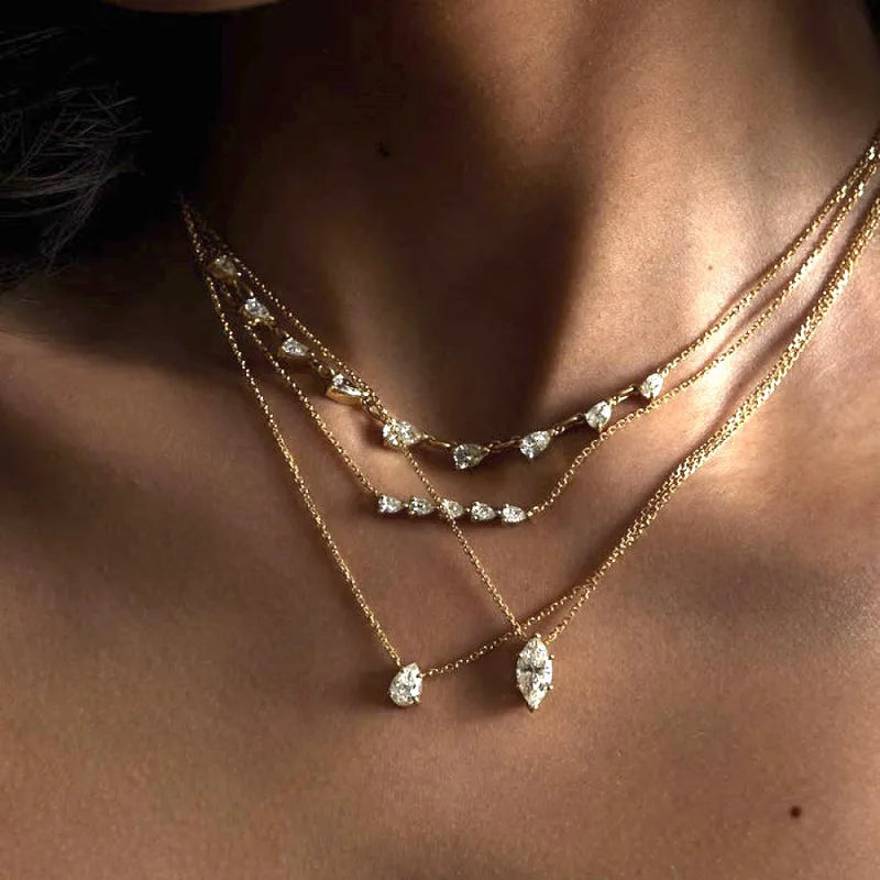 'Ariel' Single Diamond Necklace