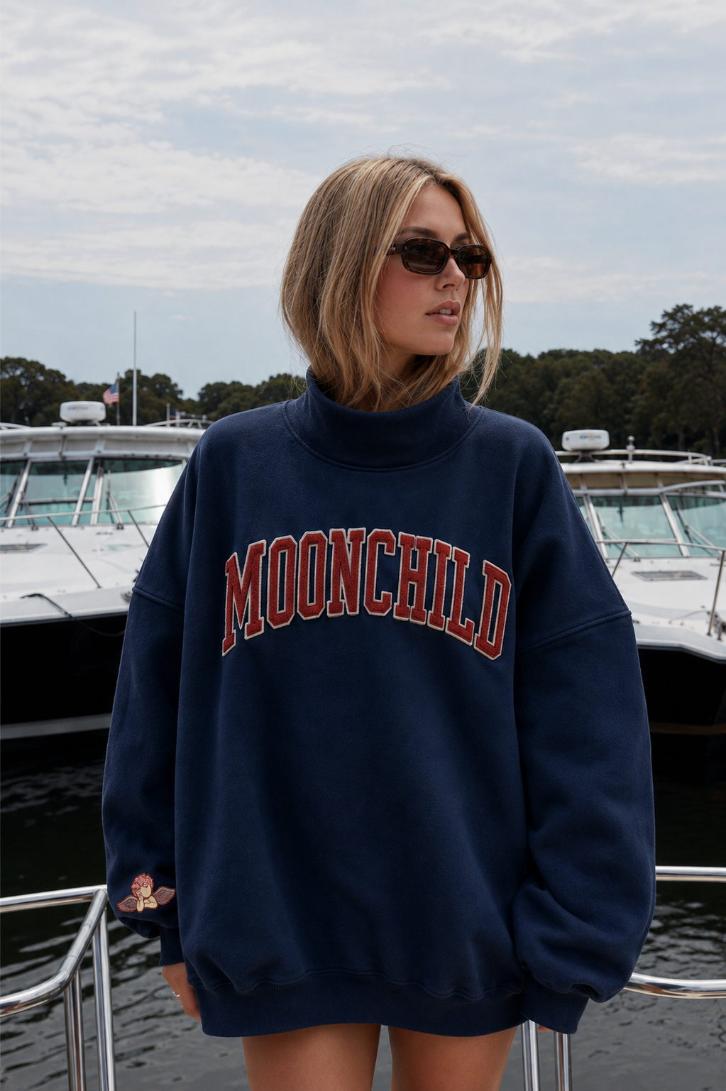 Moonchild Varsity Mockneck Sweatshirt