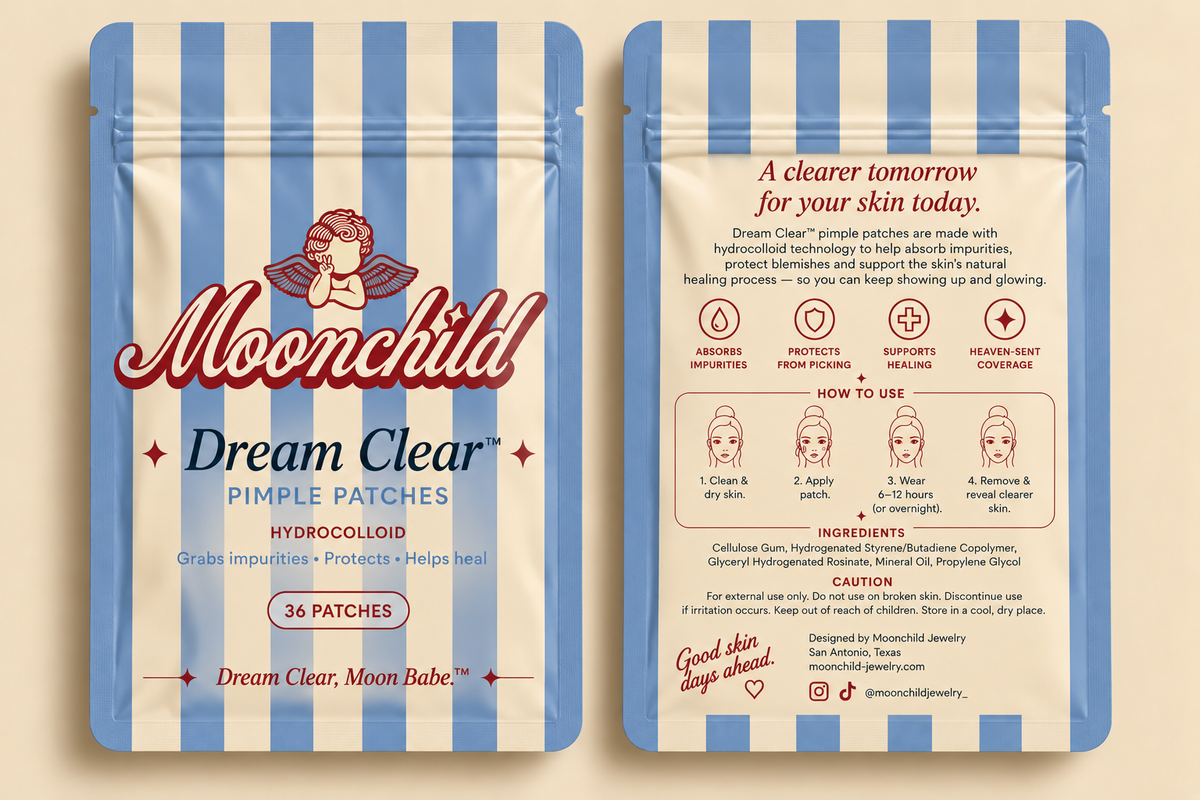 Dream Clear™ Hydrocolloid Pimple Patches - 6 pairs per box - PRE ORDER
