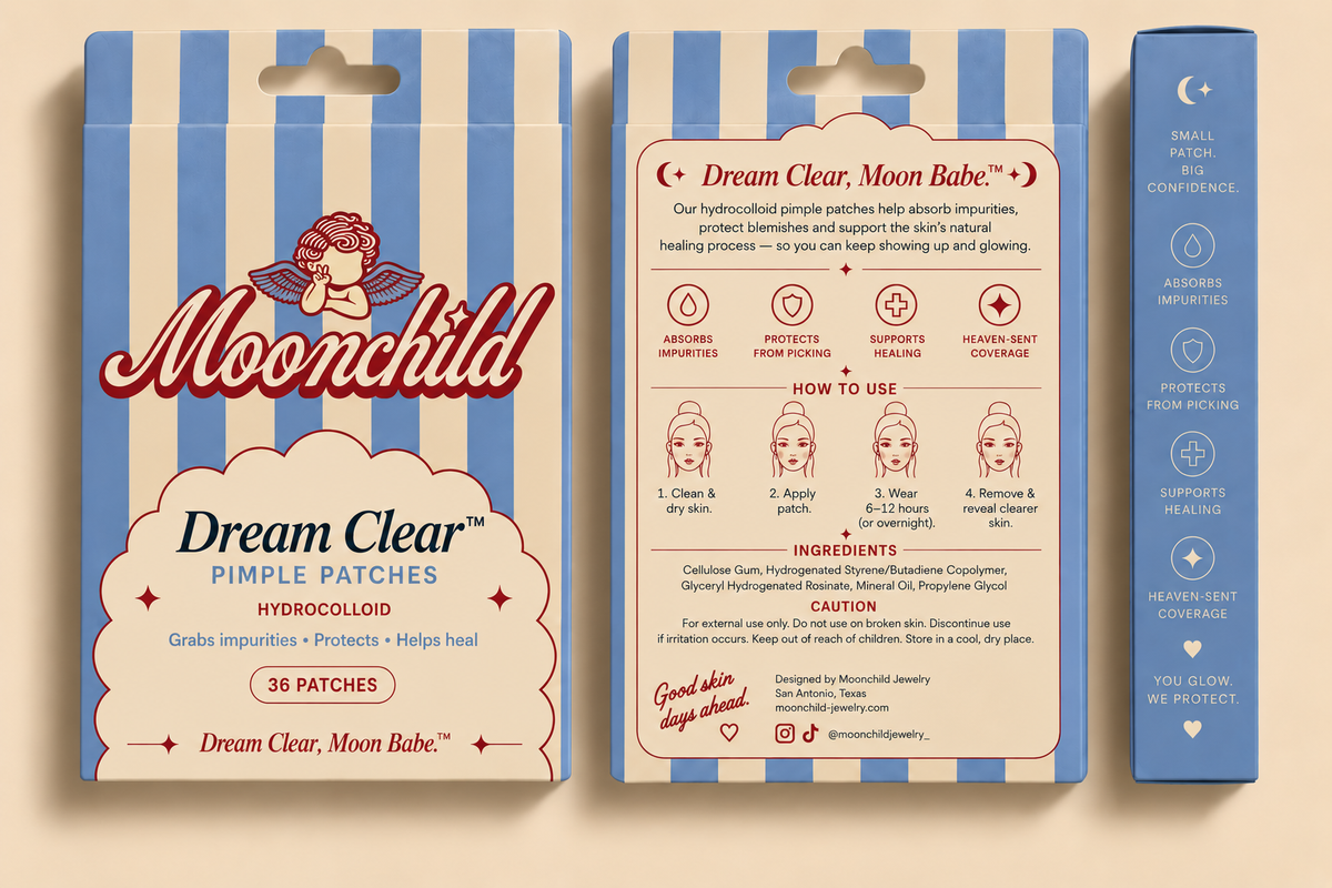 Dream Clear™ Hydrocolloid Pimple Patches - 6 pairs per box - PRE ORDER