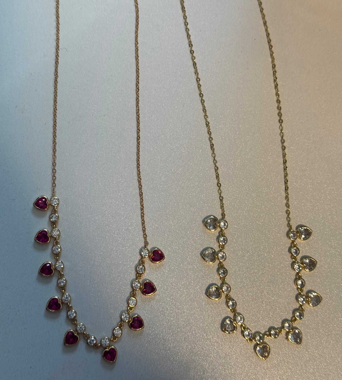 'Sienna' Necklace Multi Heart Stone - ONLINE EXCLUSIVE