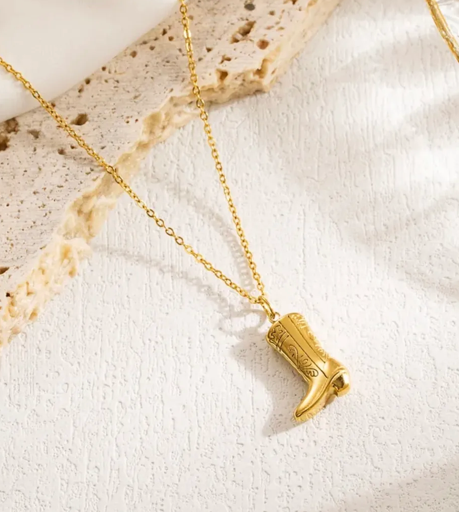 'Claire' Boot Necklace