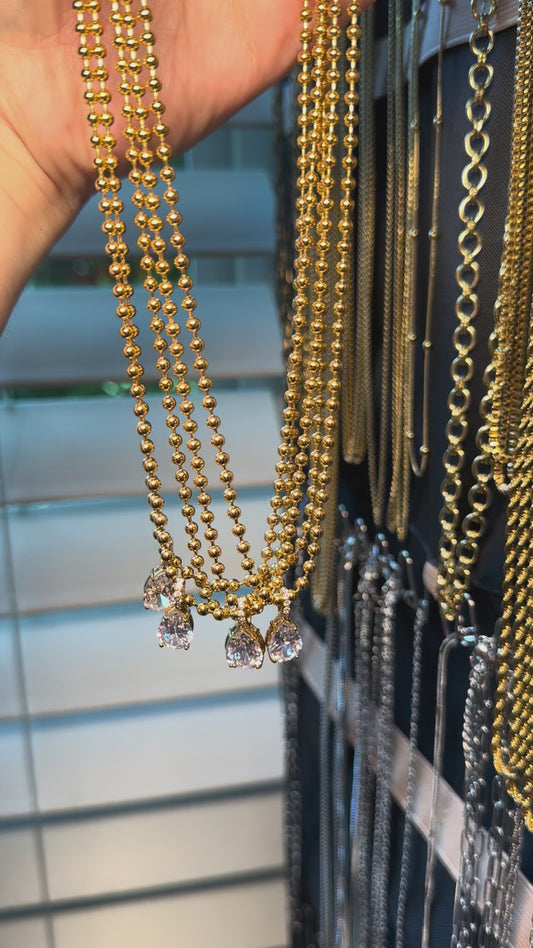 'Camilla' Diamond Pendant Necklace