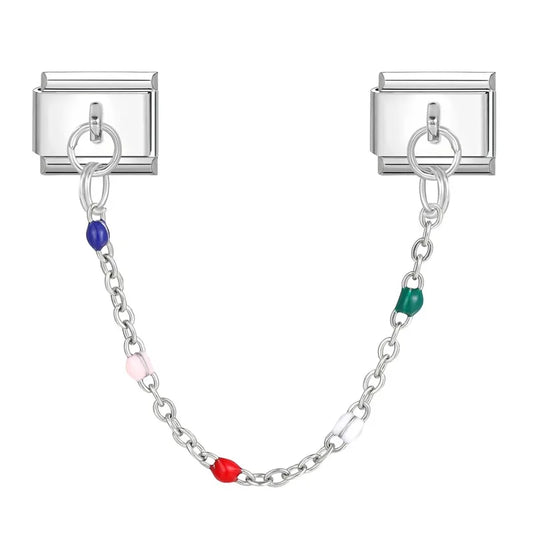 Double Hanging Charm Multi Color